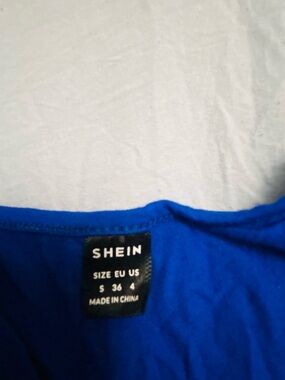 SHEIN Bright Blue Casual Top